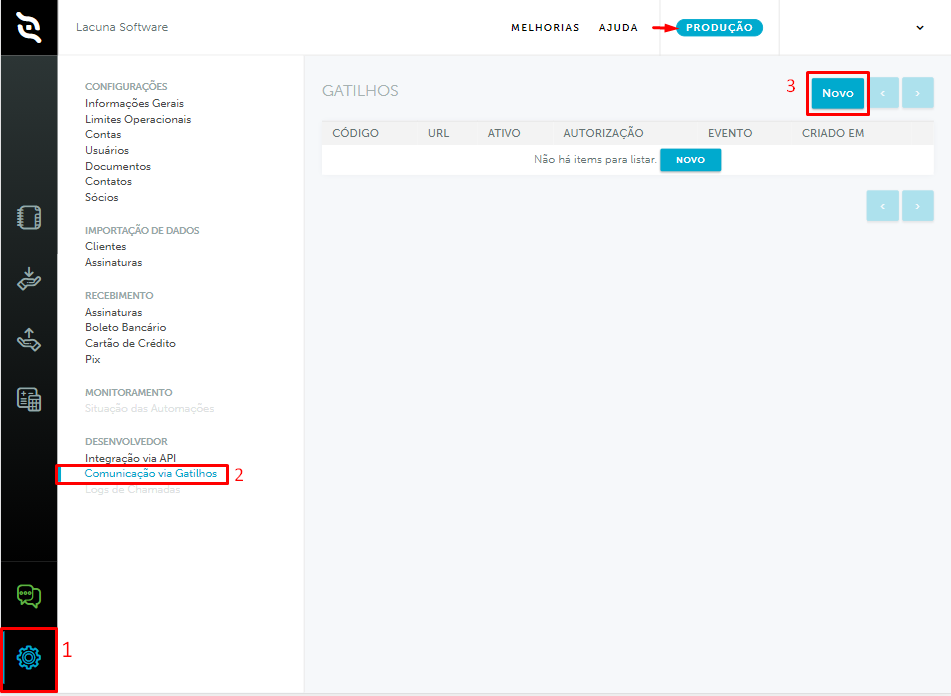 iugu config Webhook