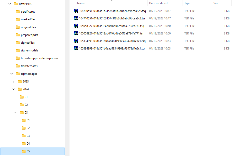 Timestamp messages